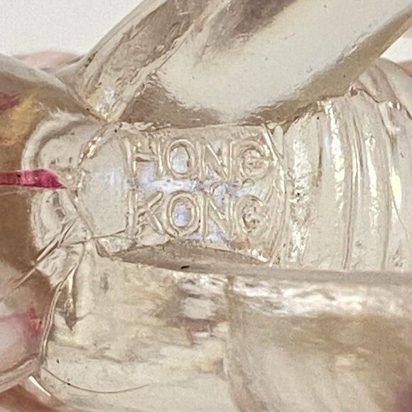 Vintage Hong Kong Lucite Animal Figurine Set of 4 – Cat, Dog, Swan, Elephant - Picture 15 of 15